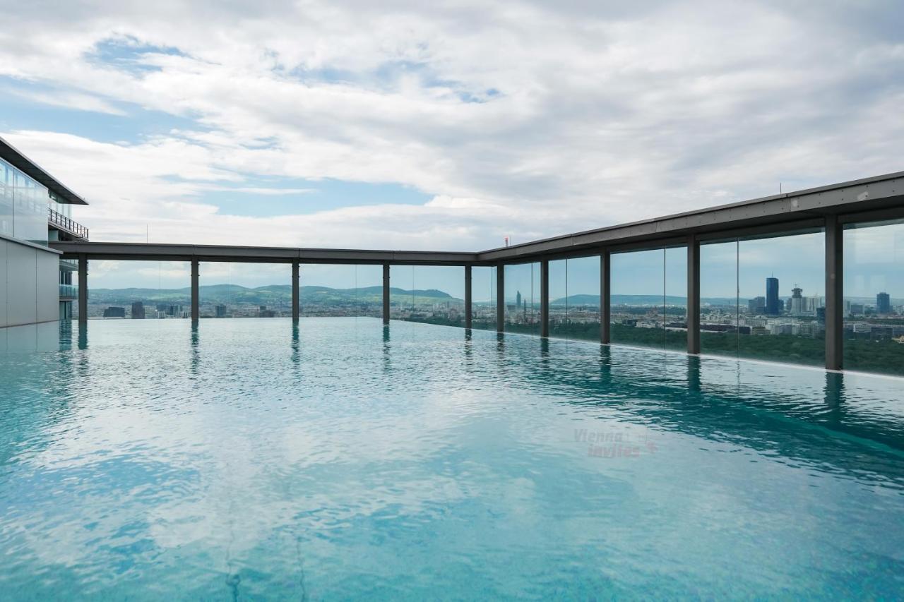 Triiiple 7Heaven - Amazing View On Top Floor With Rooftop Pool Viena Exterior foto