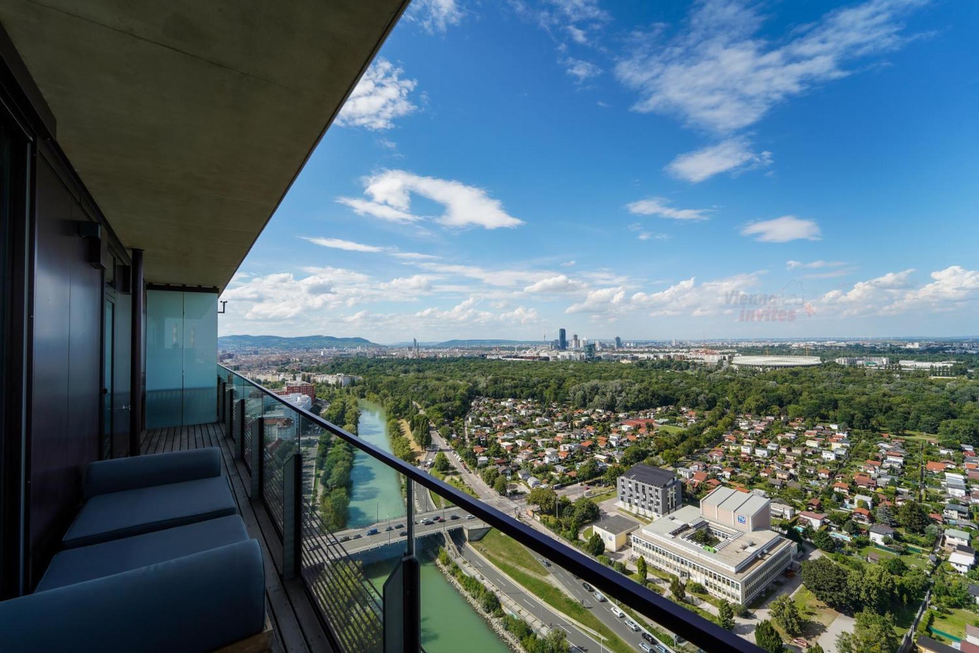 Triiiple 7Heaven - Amazing View On Top Floor With Rooftop Pool Viena Exterior foto